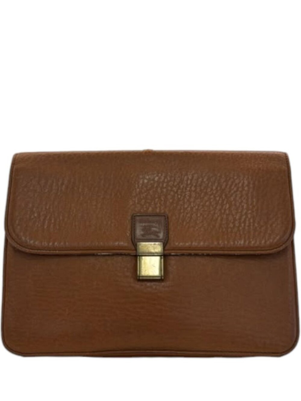 759166CR C1 Burberry Clutch Bag Brown Leather